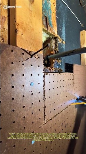 How This Simple Pipe Clamp Fix Stops Plumbing Disasters in Seconds #Shorts