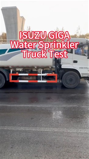 ISUZU giga water sprinkler truck test #isuzu #chinafactory #isuzuvehicles #sprinklertruck