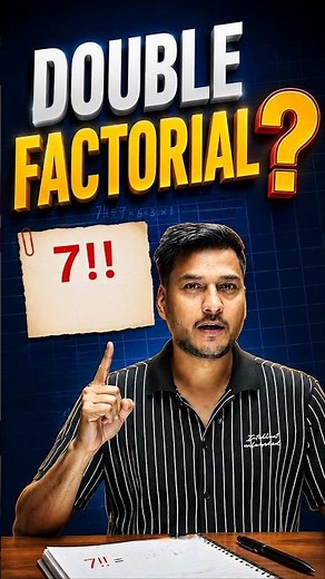 Double Factorial , Factorial understanding for numbers #shorts
