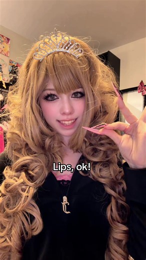 hi 🩷 #gyaru #gyarumakeup #gyarufashion #ギャル #agejogyaru | lips okay hairstyle okay korea