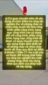 🔥 Quy định mới về nghiệm thu PCCC cho công trình theo Luật PCCC&CNCH 2024!