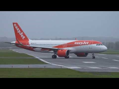 4K EasyJet Switzerland 🇨🇭 Airbus A320-214 NEO taxi and departure to Geneva from BOH/EGHH