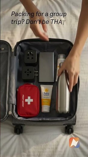 The packing list every group trip needs ✈️ #grouptravel #travel #traveltips #travelreels #vacation