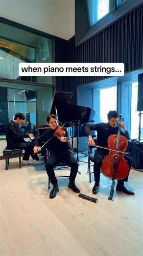 when three instruments become one… 🤯😱 #piano #cello #violin #inspiration #rushoflife
