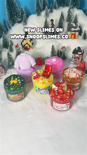 North Pole restock has landed 🎄❄️ every slime feels like its own tiny holiday world. Be honest… which one are you gifting and which one are you keeping for yourself? #snoopslimes #slimerestock #slimeasmr #slimetok #holidaydrop #christmasszn #slimeaesthetic #oddlysatisfying #snoopslimesrestock | Snoopslimes