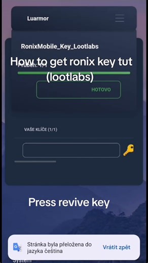 how to get ronix key in lootlabs tutorial