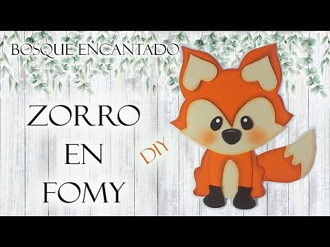 FOAMY FOX ENCHANTED FOREST THEME, MICROPOROUS EVA RUBBER, FOAMIRAN