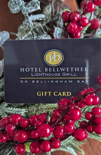 Pre-Black Friday Sale of the Season! Started today at 9 AM and runs through December 1st. Unwrap more cheer at Hotel Bellwether this holiday season. UNWRAP GIFT CARD BONUS 🎁 For every $100 in gift card purchases, receive a $20 bonus gift card. Buy $100 – get $20 bonus Buy $200 – get $40 bonus Buy $300 – get $60 bonus Buy $400 – get $80 bonus Buy $500 – get $100 bonus Call our Front Desk Reservation Elves at 360-392-3100 starting at 9 AM on November 21 to purchase. Gift card bonus available by p