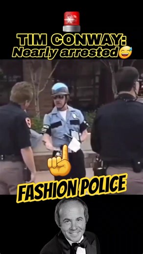 Tim Conway nearly arrested🚨😂 #shorts #timconway #police #fashion