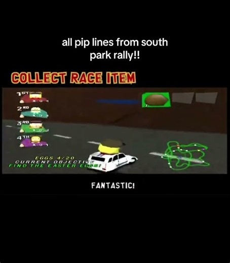 All Pip lines from South Park Rally game