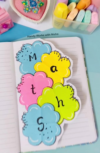 Maths Notebook Decoration Ideas | Creative Math Scrapbook Designs