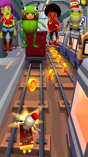 👽 Alien vs Zombie 🧟‍♀️ vs Afro Runner vs Robot 🤖 Subway Surfers Crazy Run #Shorts #subwaysurfers