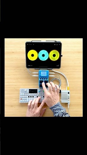 Live looping with OP-1, Zoom MS-70CDR+, and Loopy Pro on iPad