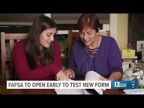 FAFSA applications to open early this year to test new online form