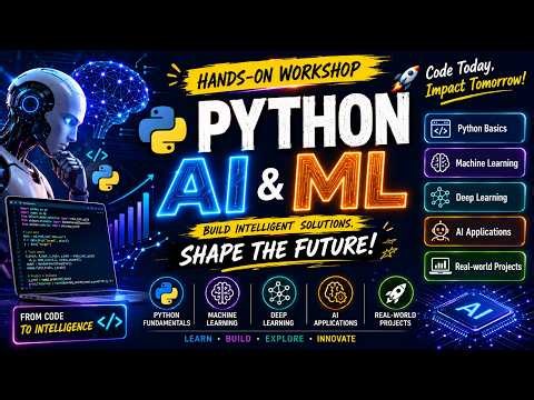 🚀 Master Python, AI & Machine Learning | Live Workshop🤖 | Machine Learning with Real Projects💻