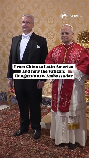 EWTN Vatican on Instagram: "This morning, at the Vatican Apostolic Palace, the Holy Father Leo XIV received His Excellency Mr. Péter Kveck, Ambassador of Hungary to the Holy See, on the occasion of the presentation of his Letters of Credence. 🇻🇦🇭🇺 Born in Miskolc in 1966, Ambassador Kveck is married and has one daughter. He holds degrees in Fine Arts, International Economics and Finance, and Comparative Linguistics, and studied at the Diplomatic Academy in Vienna. Over the course of his dist