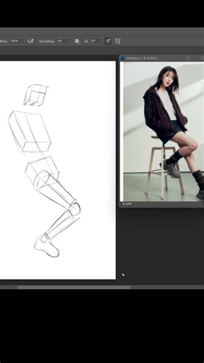Daily Practice Human Poses using Basic shapes like these #art #drawing #digitalarttablet #sketch