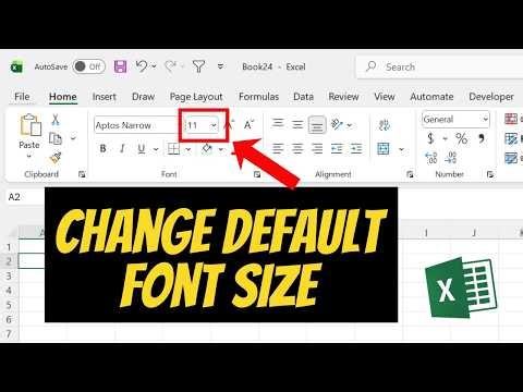 How To Change The Default Font Size In Excel