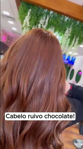 CABELO RUIVO CHOCOLATE! #cabeloruivo