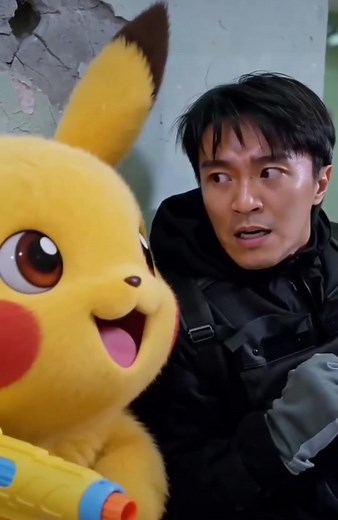Pikachu Action Scene Featuring Stephen Chow