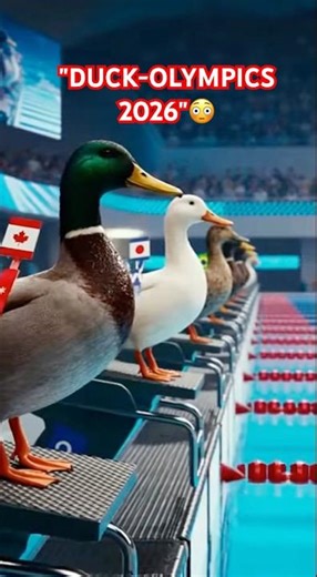 INSANE 😱Duck Swimming 🦆Competition! (Canada Wins Gold) 🏅