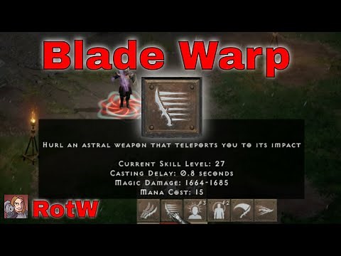 D2R Skills & Abilities - Blade Warp (Warlock Eldritch Tree){RotW}