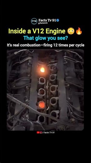 Inside a V12 Engine: Real-Time Combustion Explained 🔥🚗