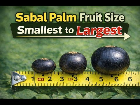 🌴 Sabal Palm Fruit Size — Smallest to Largest