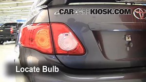 Rear Turn Signal Replacement on a 2009 Toyota Corolla XLE 1.8L 4 Cyl.