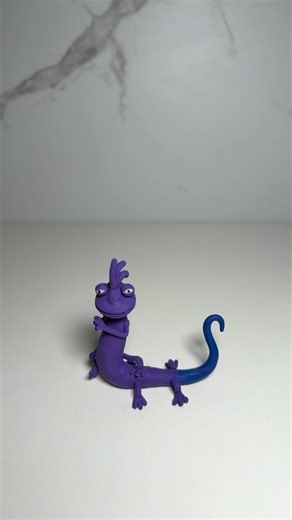 Randall Boggs from Monsters,Inc.🫟 #art #clay #animation #movie #cute #sculpture #monsters #funny
