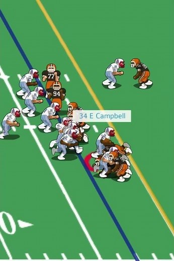 1981 Browns vs Oilers (highlight) Earl Campbell touchdown run.