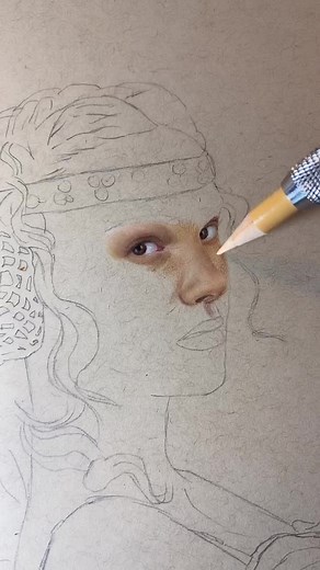 Padme Drawing Process - Star Wars Fan Art