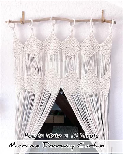 DIY Macrame Doorway Curtain Project