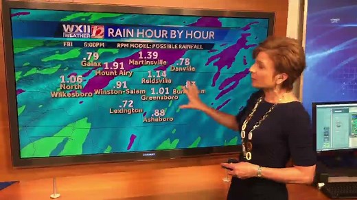 3.1K views · 22 reactions | Your latest forecast from the WXII weather center. Heavy rain overnight, isolated storms possible. www.wxii12.com/weather/radar | WXII 12 NEWS | Facebook