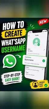 How to Create a WhatsApp Username (NEW UPDATE 2026) | Step-by-Step Guide