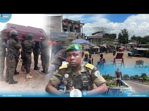 RDC-M23 : LE CORPS DU COLONEL FARDC JOSEPH NGANZO, TUÉ À MIKENGE, RAPPATRIÉ À KALEMIE
