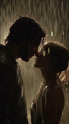 Couple Romance in Pouring Rain 🌧️