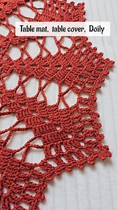 Crochet doily , table runner #tablemat #crochetworldcreations #pinterestaesthetic #reelschallengereelschallenge #reelsvideoシ #reelsviralシfb #reelsfypシ #crochetindia #easycrochetpattern #instareels #art #artist #creativity #crochetaddict #crochetartist #instalike #trendingreel #crochetmotif #handmade #artistsupport #crochetyarns #crochetlearning | Crochet World Creations