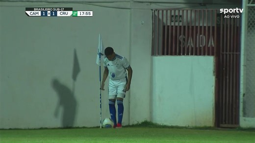 Pascini tira o gol do Cruzeiro em cima da linha! Campeonato Brasileiro sub-17