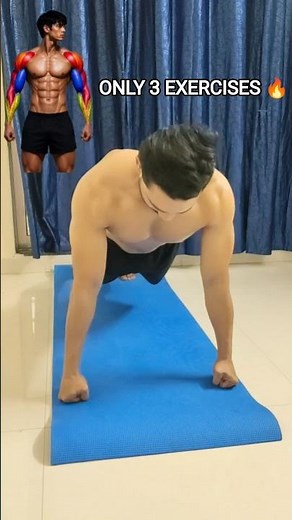 3 Best Full Body Exercises at Home 🔥 | No Equipment Workout #fullbodyworkout #homeworkout#fitness
