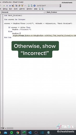 Excel VBA Tips: Create Message Box Responses