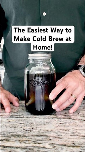 The Easiest Way to Make Cold Brew at Home! #coldbrew #coffee #coffeelover #homecafe