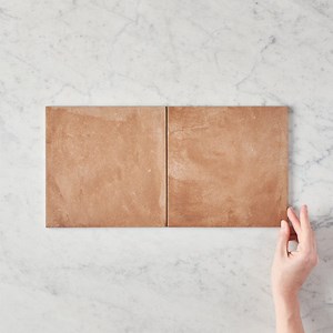 Boat Harbour Beach Terracotta Encaustic Look Square Tile | TileCloud