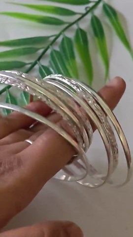 Solid Sterling Silver Bangle, Stacking Minimalist Bracelets, Set of 7 Bangle, Handmade Bangle Indian Bangle Mother's Day Gift for Her - Etsy
