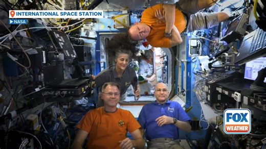 29K views · 1.3K reactions | NASA Astronauts Suni Williams, Nick Hague, Butch Wilmore and Don Pettit are spending this Thanksgiving in space at the International Space Station. The crew shares what their Thanksgiving feast looks like, and sends Thanksgiving greetings down to Earth. Happy Thanksgiving! | FOX Weather | Facebook