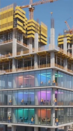 Satisfying AI Mini Factory #MiniFactory #Construction #AIVideo #MiniWorkers #Building #Satisfying