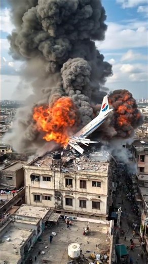 3D Plane Crash Animation