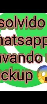 como resolver problema whatsapp não quer fazer backup está demorando muito Android e iPhone Ios