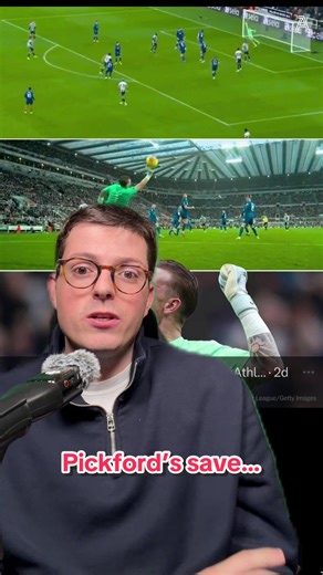 Is Jordan Pickford’s save vs Newcastle actually OVERATED? 😮 ⚽️ #premierleague #foottball