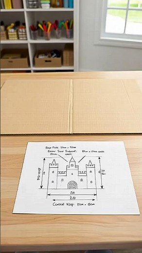 How to Build an Epic DIY Cardboard Castle | Miniature | easy tutorial #diy #crafts #viral #shorts